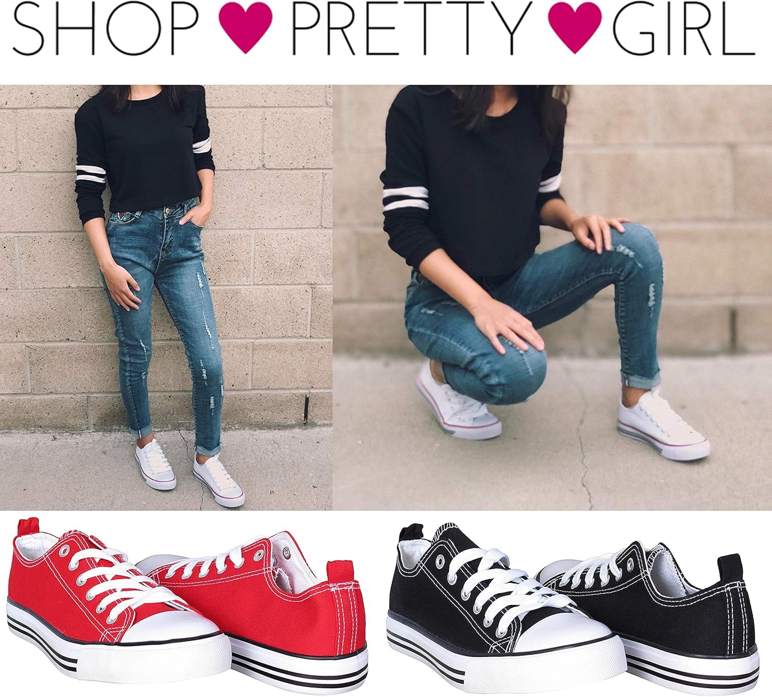 Women'S Casual Canvas Shoes Solid Colors Low Top Lace up Flat Fashion Sneakers (7, White)