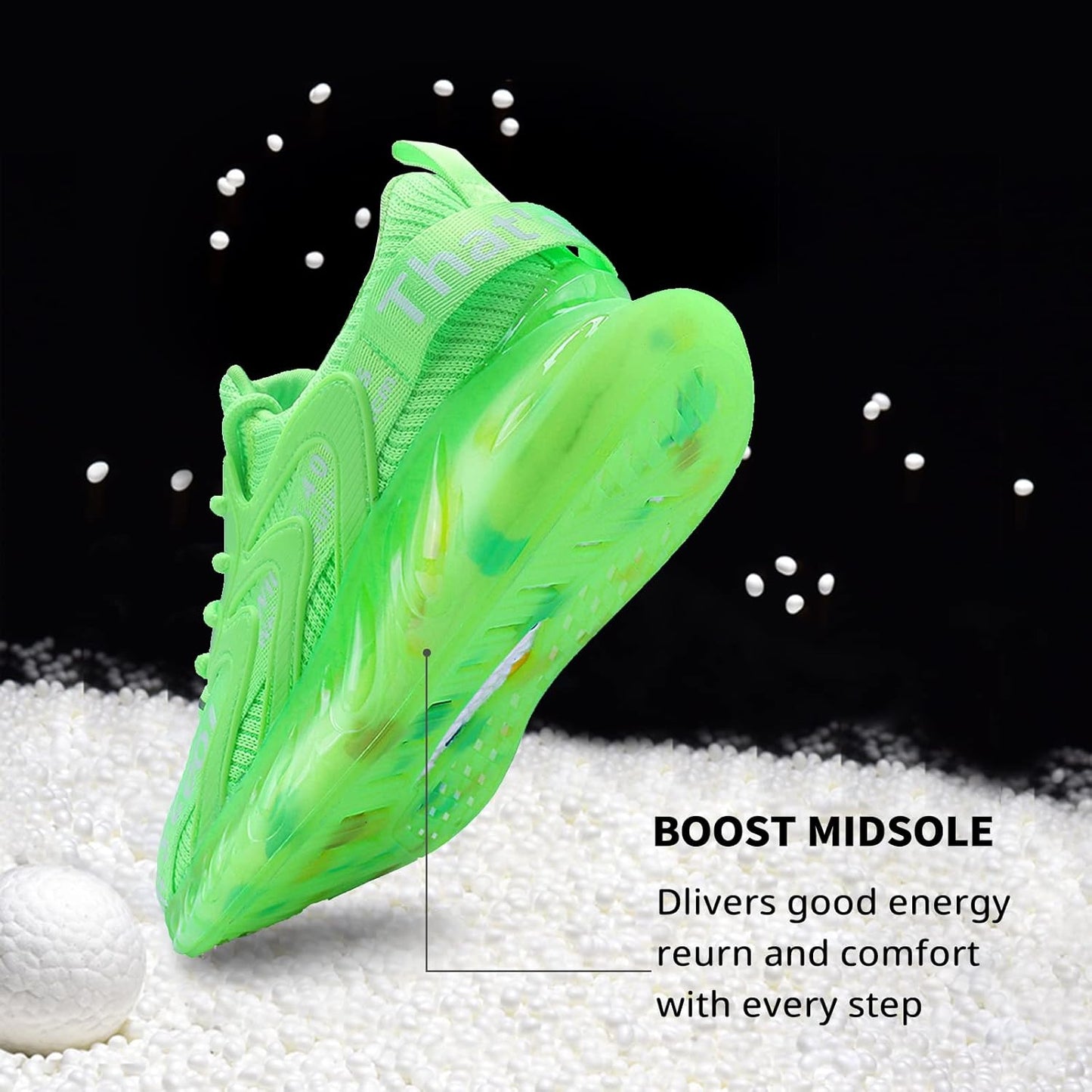 Womens Running Shoes Non Slip Tennis Shoes for Women Fashion Slip on Sneakers Athletic Sports Walking Shoes + Comfy Air Cushion Sole (Green38)