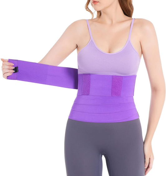 Bandage Wrap Waist Trainer ,Snatch Me up Bandage Wrap,Waist Trainer for Women, Invisible Waist Trainer (Purple5M)