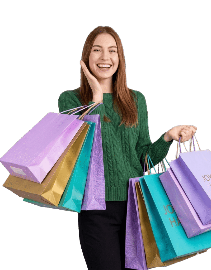 Happy shopper